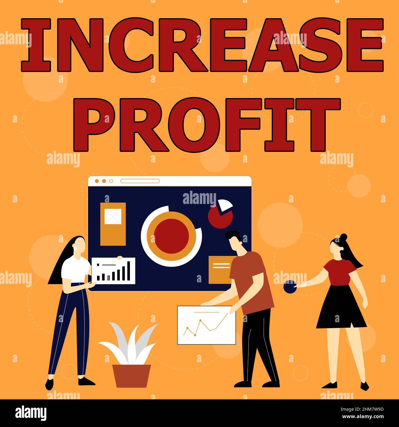Conceptual display Increase Profit. Word for amount of revenue gained ...