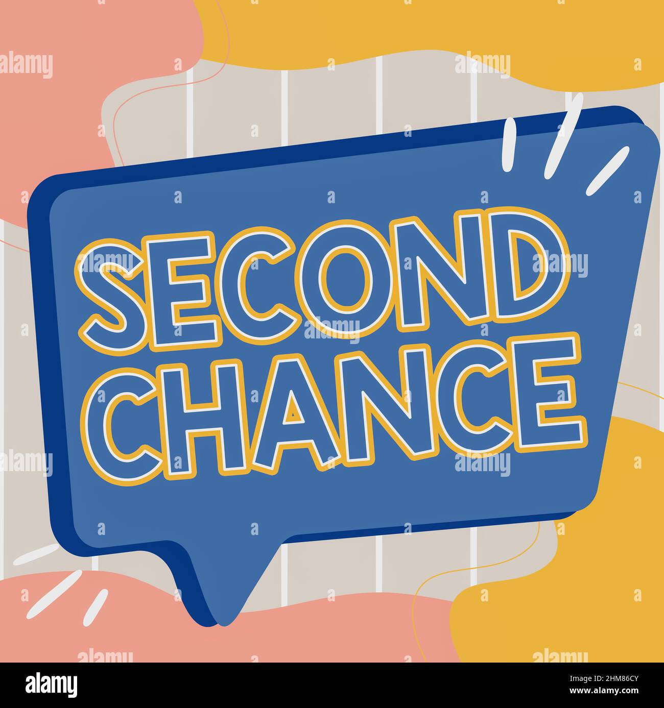 Text sign showing Second Chance. Concept meaning Giving another shot  Engaged again to business venture Illustration Of Empty Big Chat Box For  Waiting Stock Photo - Alamy