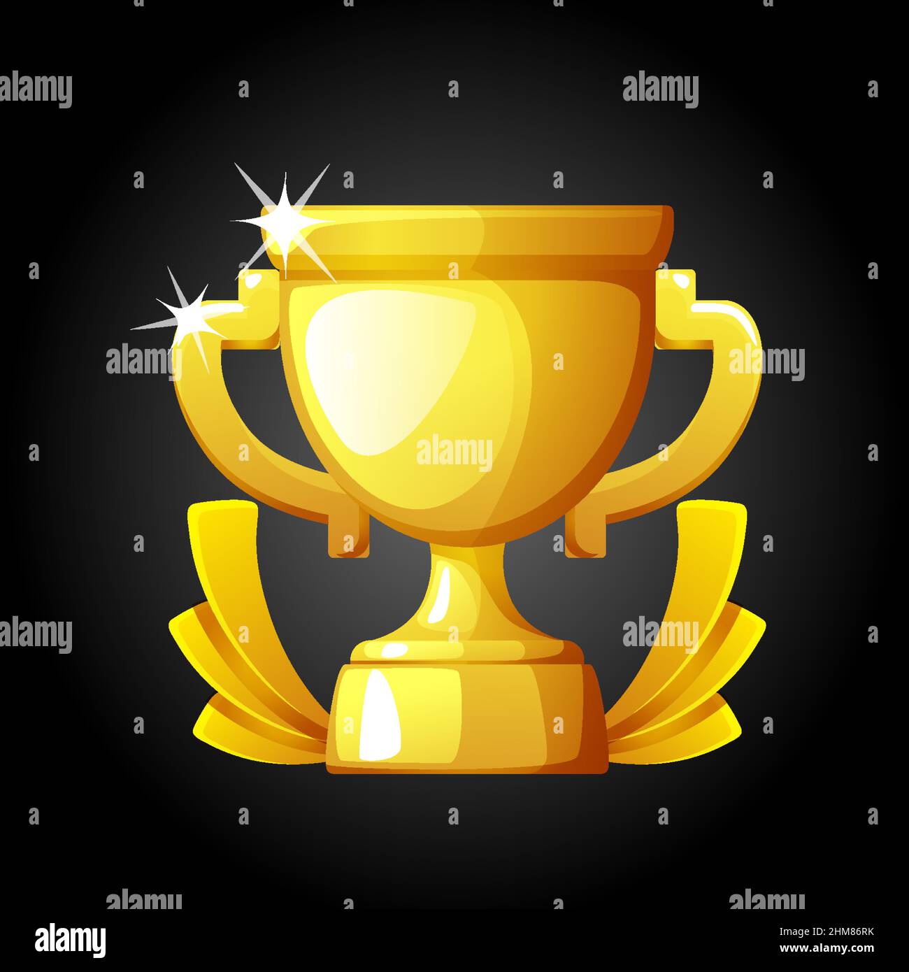 Vector illustration of a gold winner cup Stock Vector Image & Art - Alamy