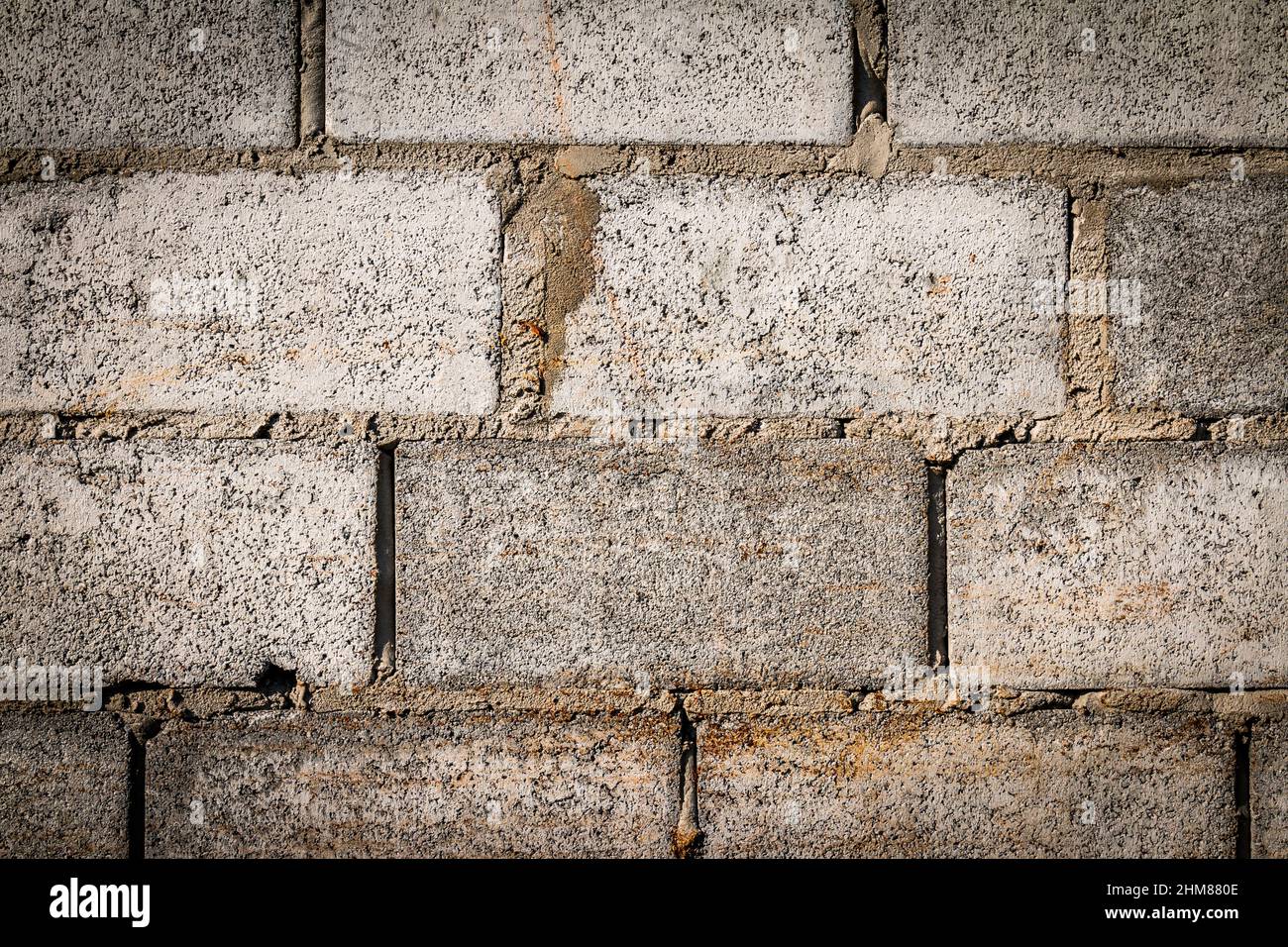 Old Gray concrete construction blocks background Stock Photo Alamy