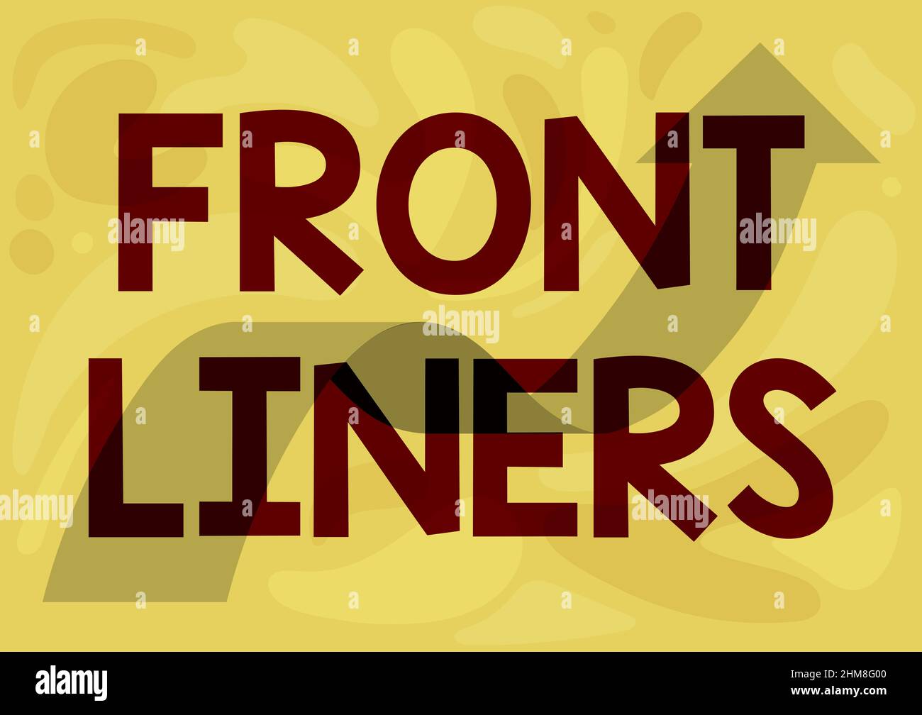 Conceptual caption Frontliners. Business approach most important or