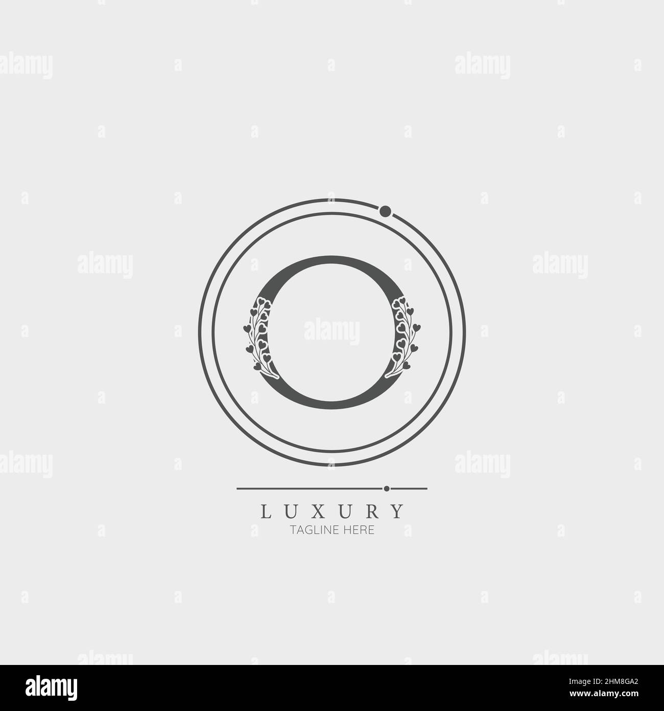Initial O letter luxury beauty flourishes ornament monogram logo Stock ...