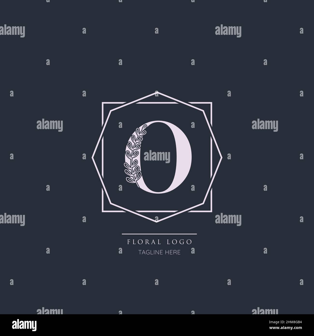 Initial O letter luxury beauty flourishes ornament monogram logo Stock ...