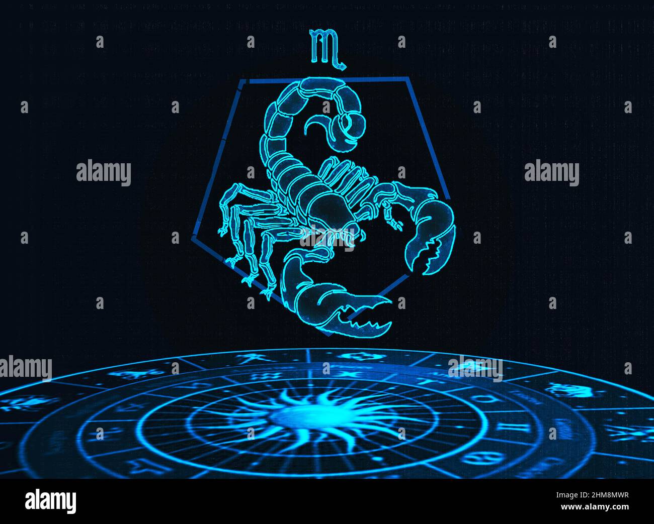 Scorpion Scorpio zodiac animal sign design graphic Stock Photo - Alamy