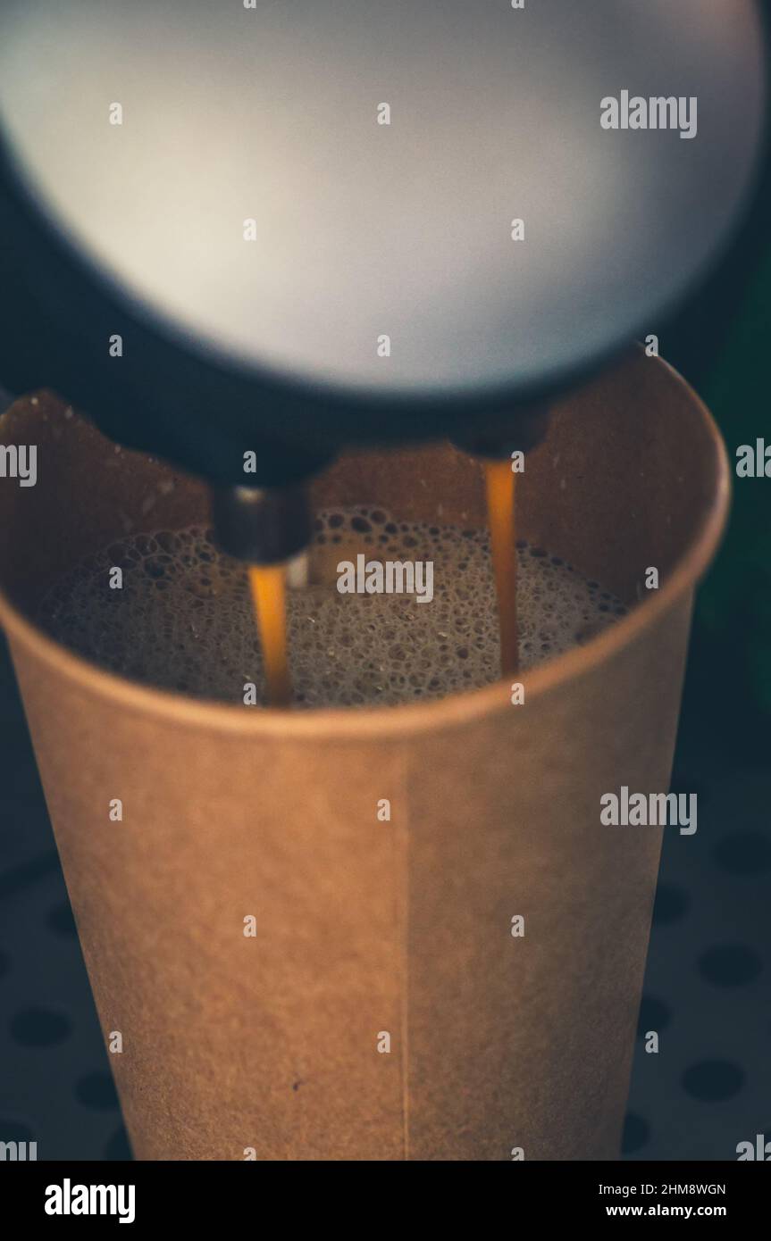 Automatic bean to cup coffee machine hi-res stock photography and ...