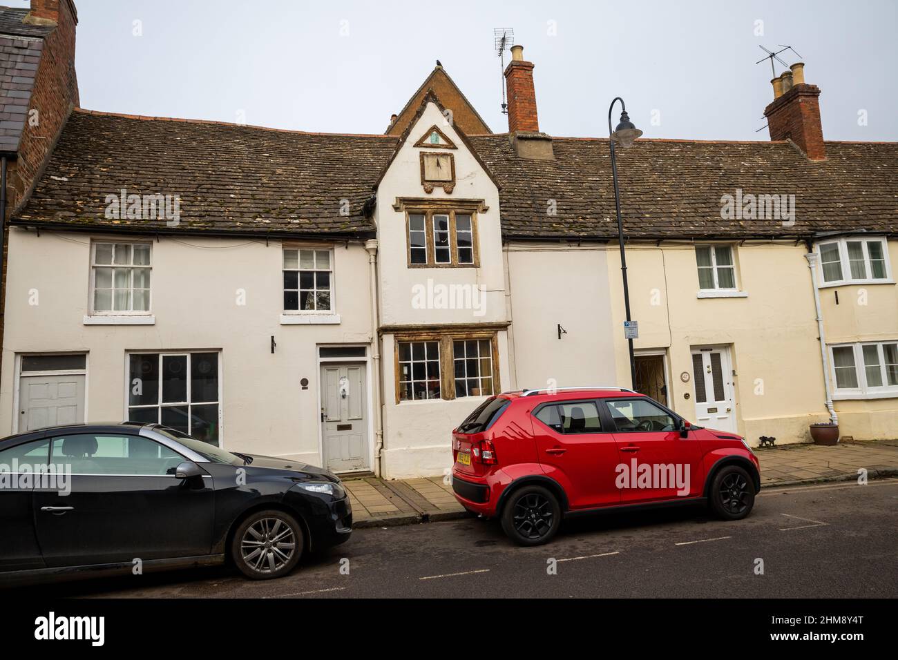 A row of houses in Uppingham, Rutland,UK Stock Photo Alamy