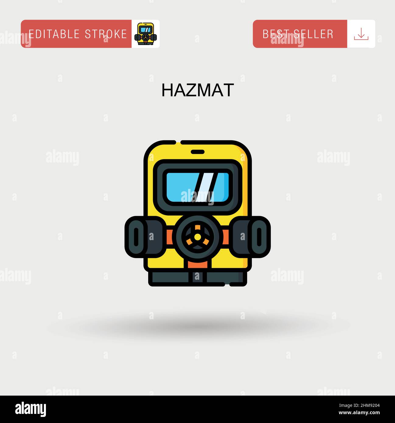 Hazmat Simple vector icon Stock Vector Image & Art - Alamy
