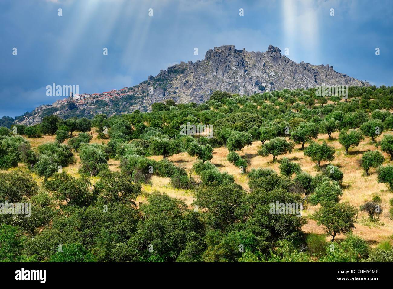 Old village on a hill hi-res stock photography and images - Alamy