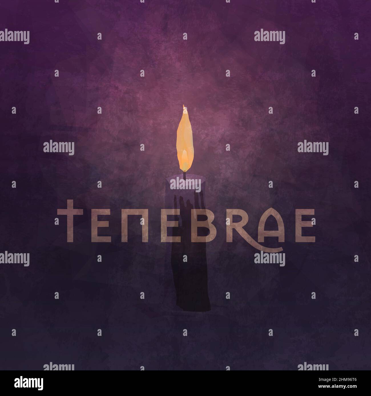 Tenebrae candle light service with single purple candle Also know as ...