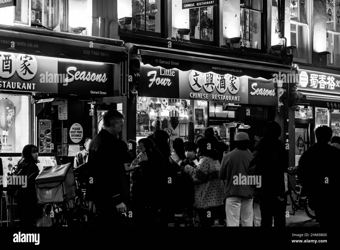 London around Chinatown Gerrard Street Stock Photo