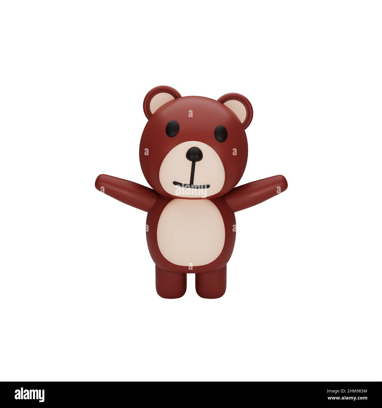 3d rendering of teddy bears Stock Photo