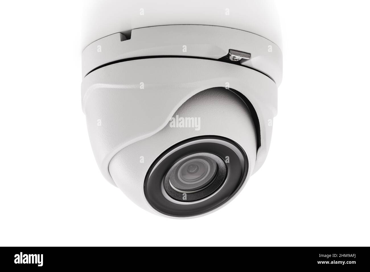 Security Camera isolated on white background with clipping path Stock Photo