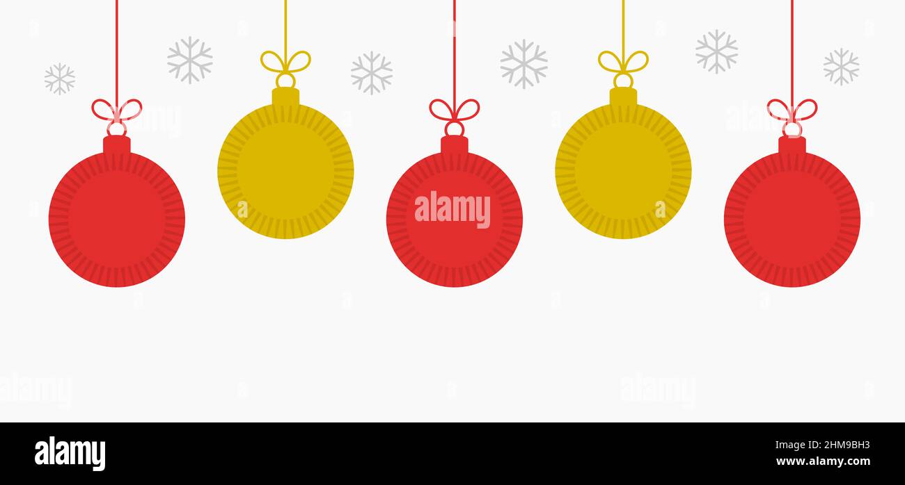 Christmas balls ornaments in vintage style. Vector illustration Stock ...