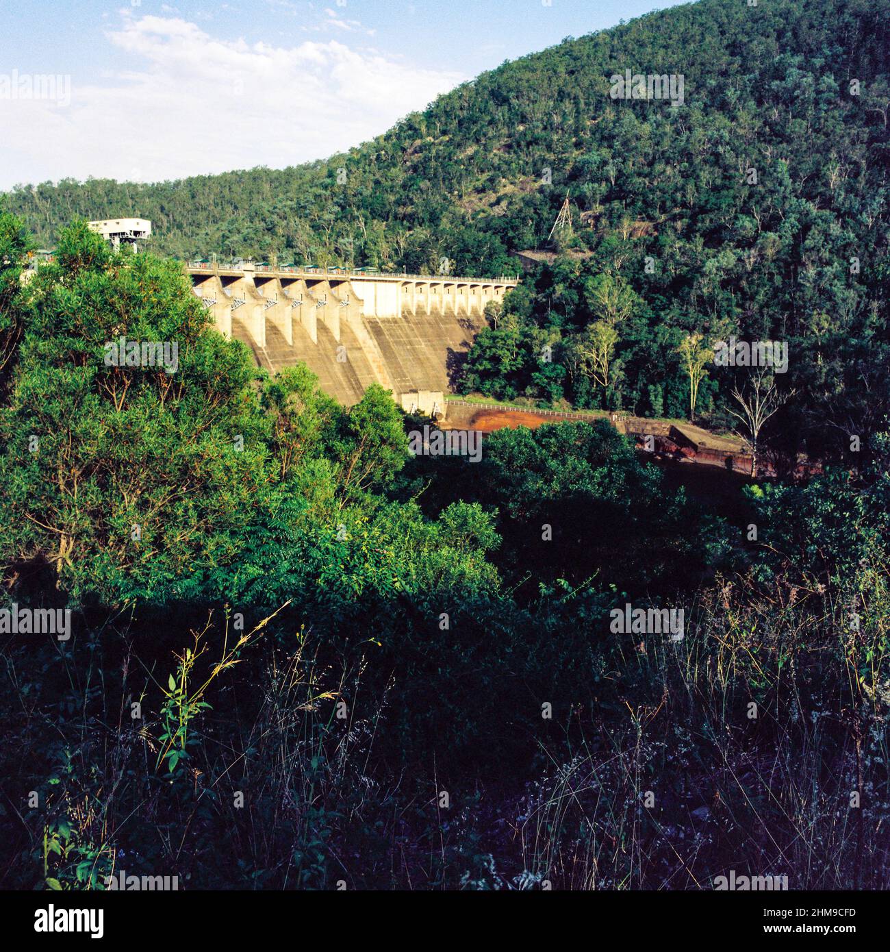 Somerset Dam wall, Queensland, Australia. Stock Photo