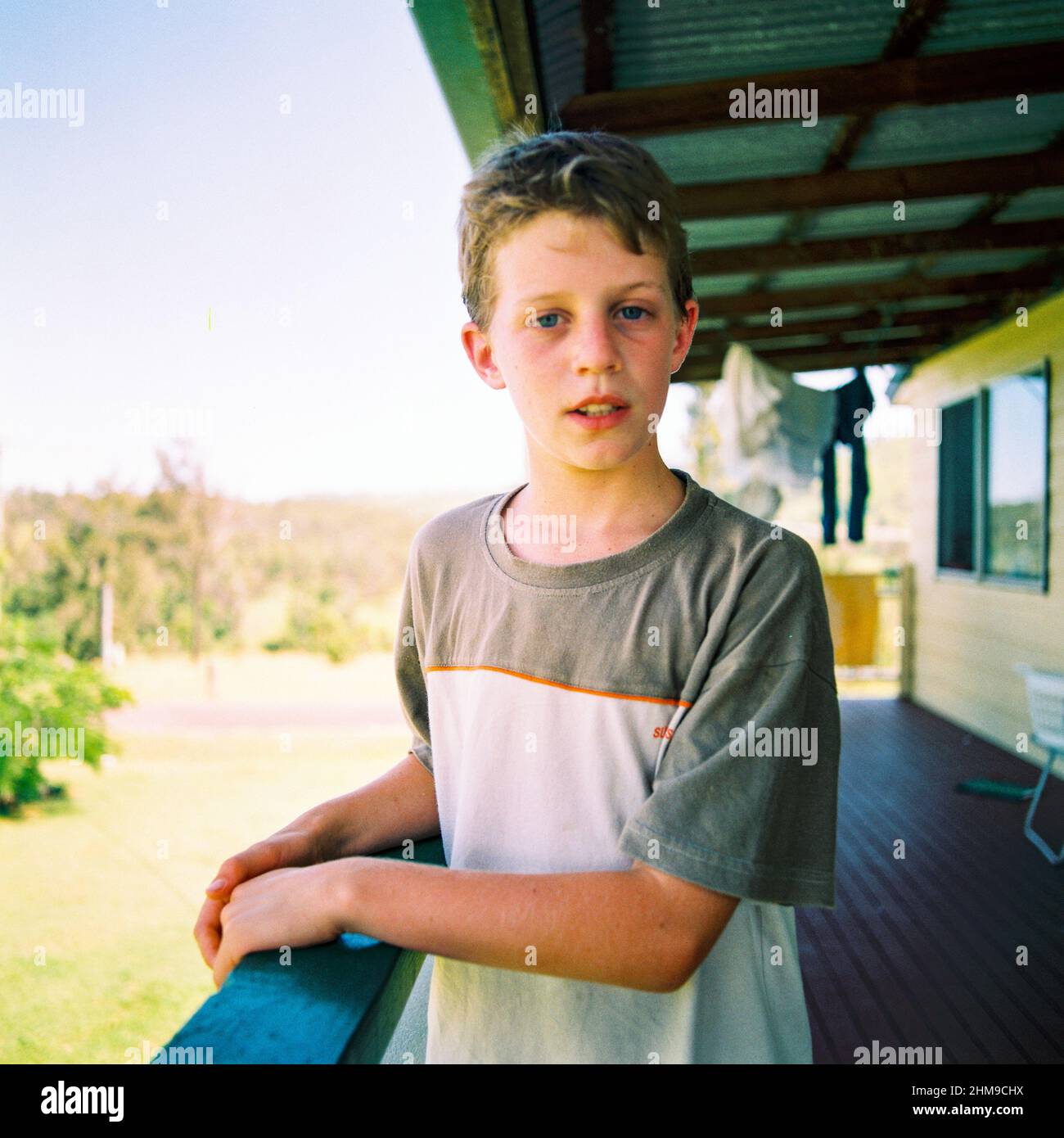 Young boy at Somerset Dam , Queensland , Australia. Stock Photo