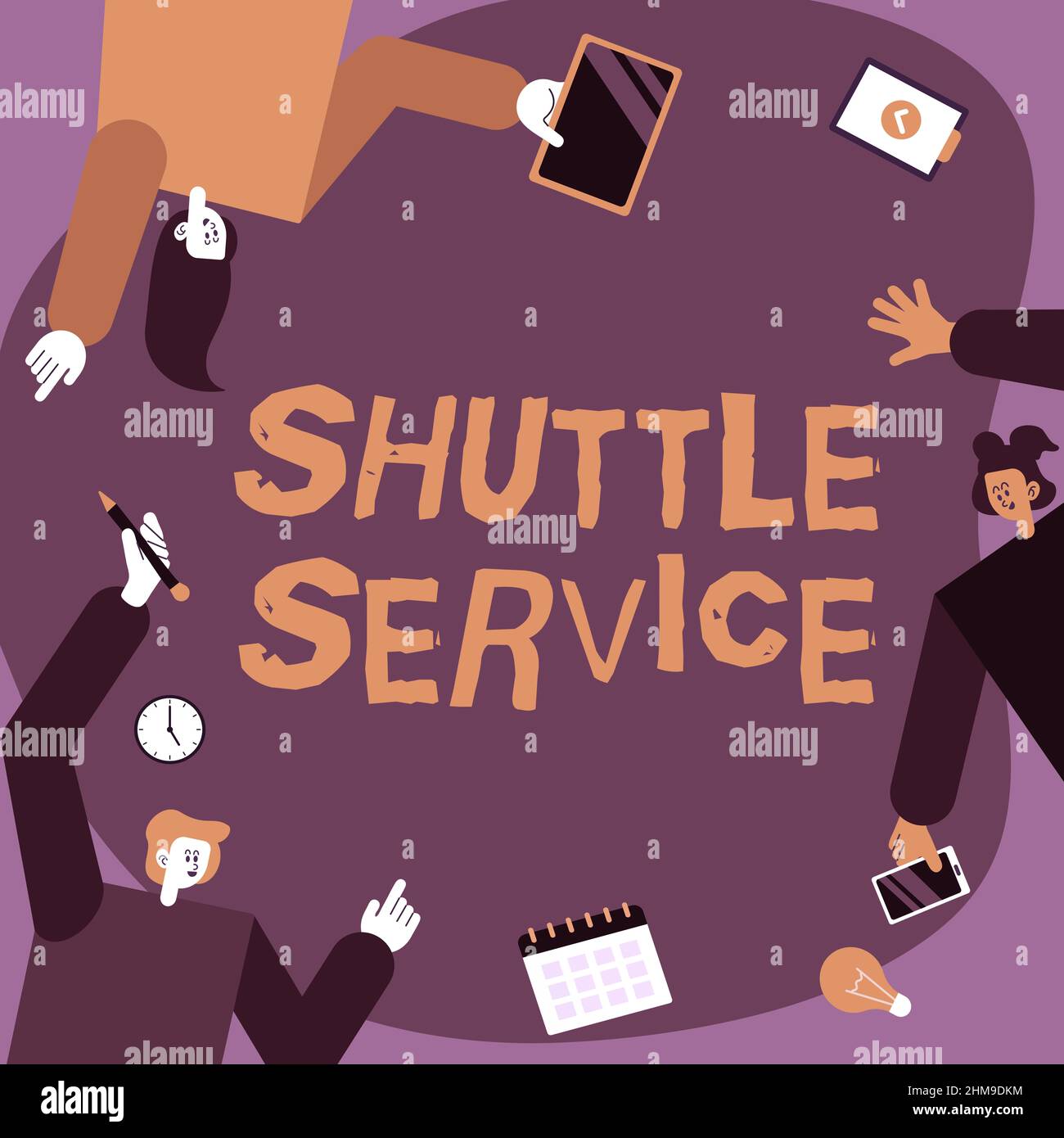 Inspiration showing sign Shuttle Service. Business overview vehicles ...