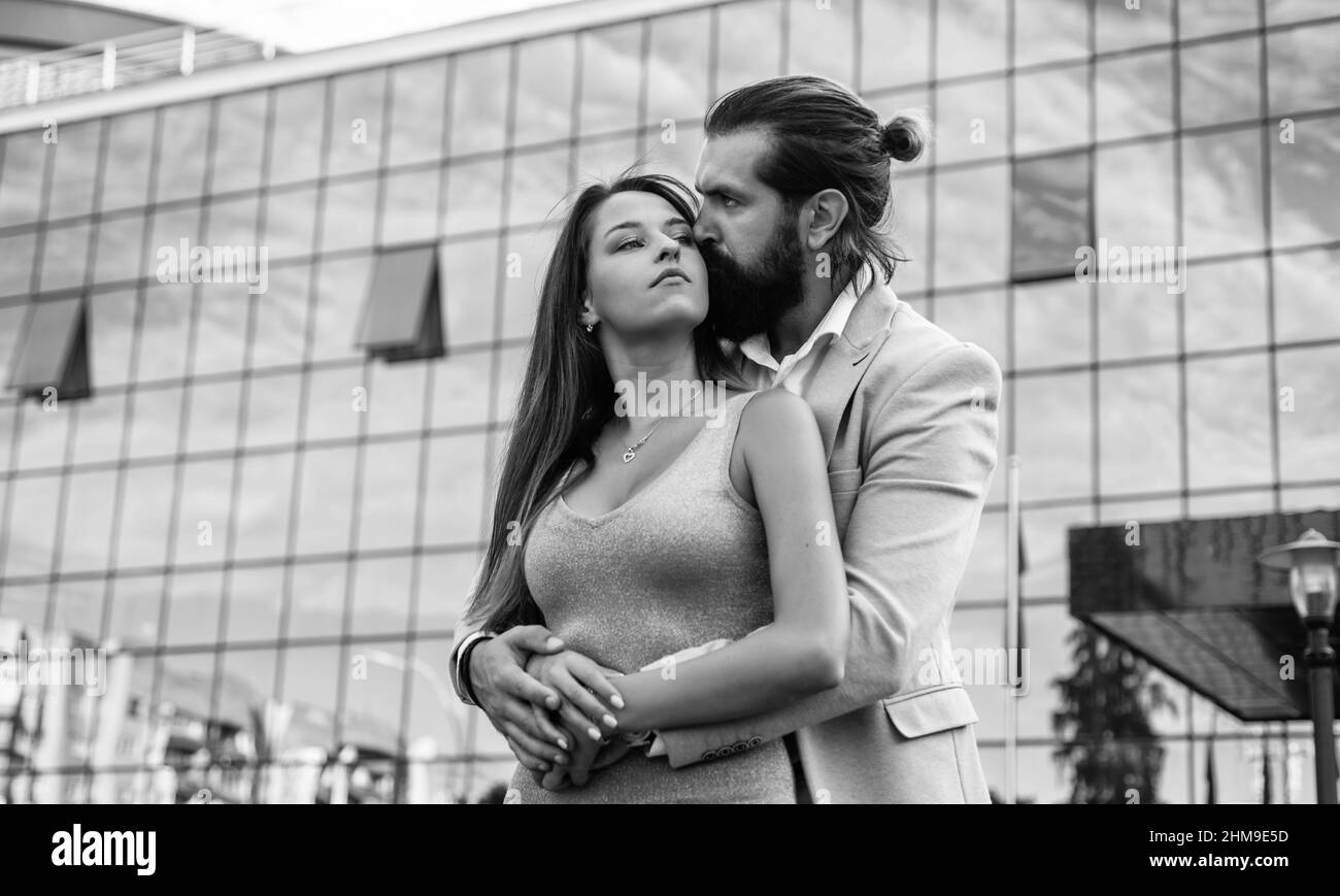 couple in love of man and woman outdoor, relations Stock Photo - Alamy