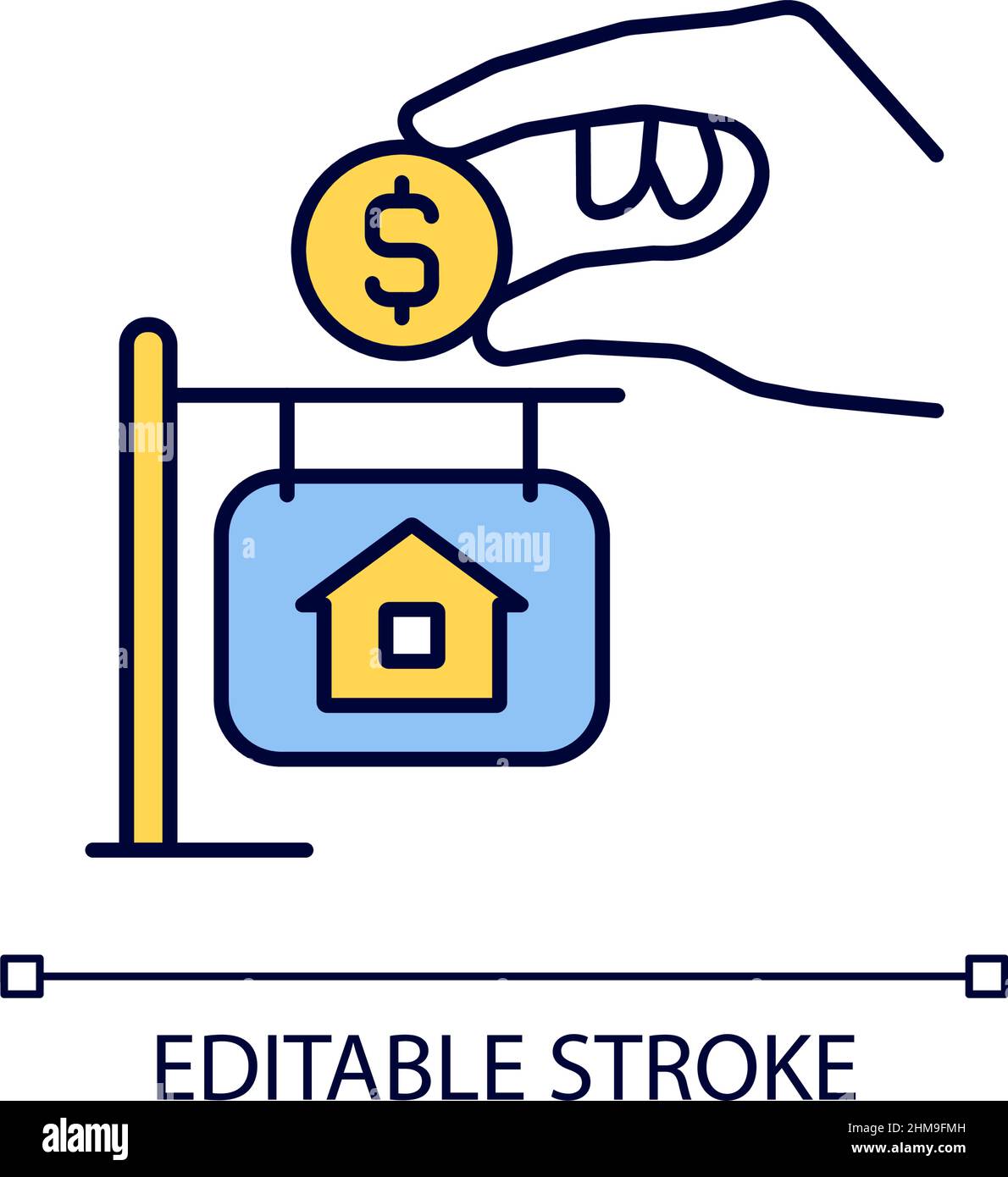 Bank closing down Stock Vector Images - Alamy