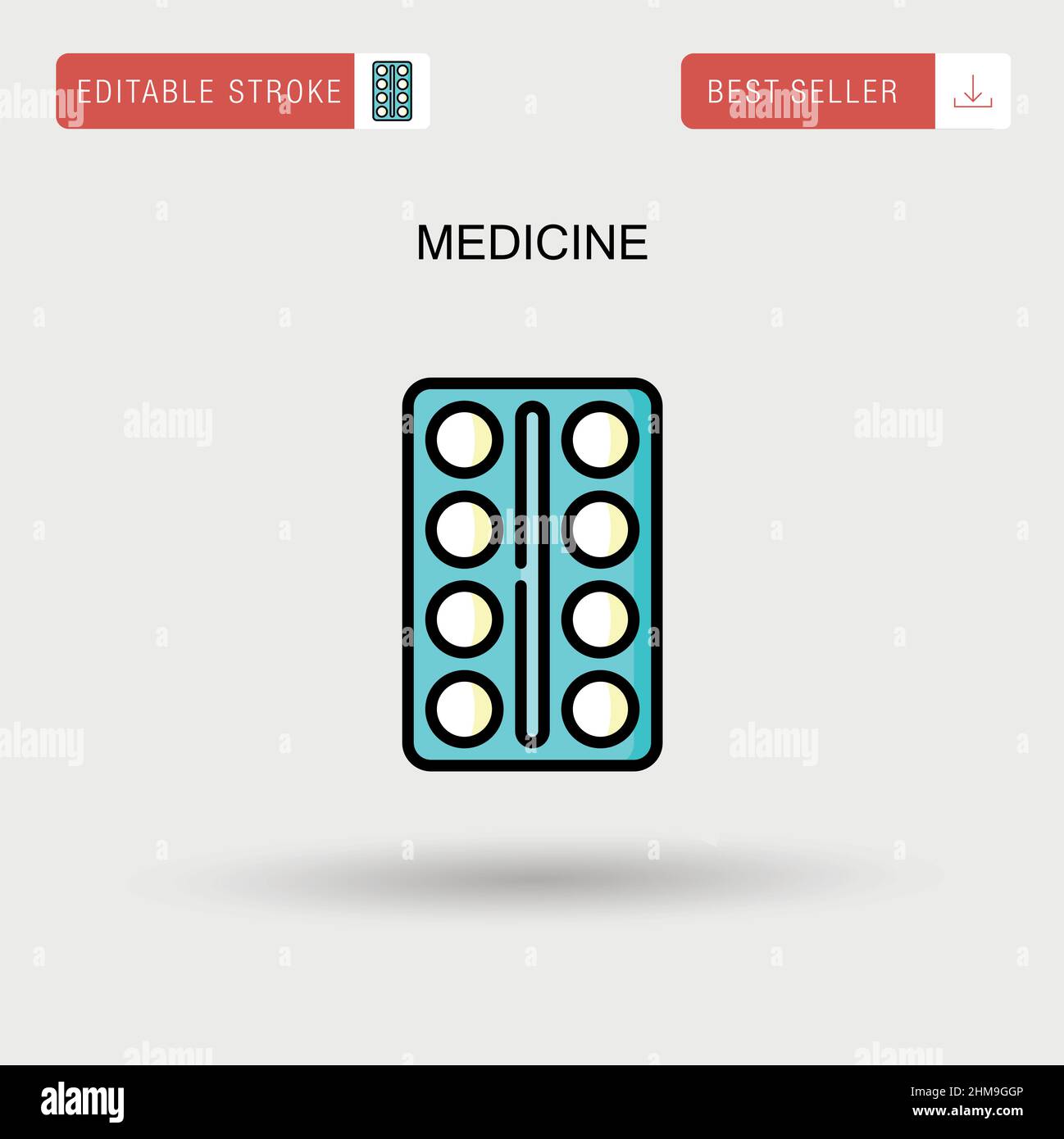 Woman tablet medicine blue Stock Vector Images - Alamy