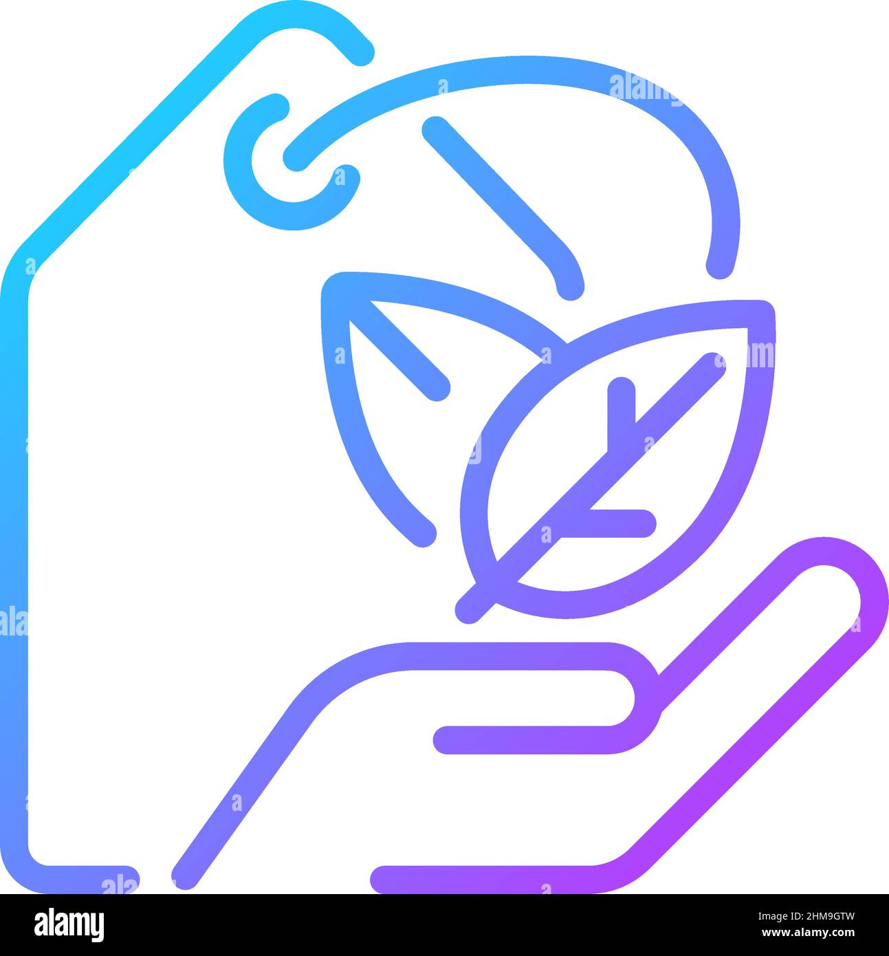 Eco brand gradient linear vector icon Stock Vector Image & Art - Alamy