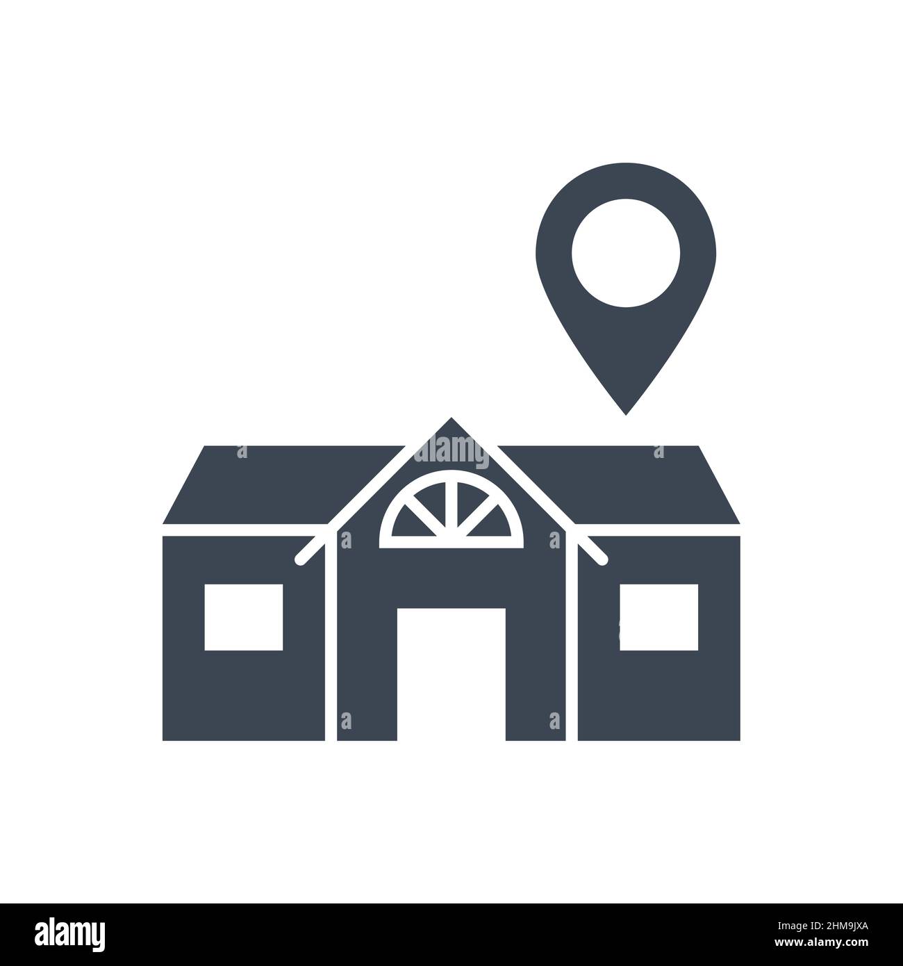 Stay Home related vector glyph icon Stock Vector