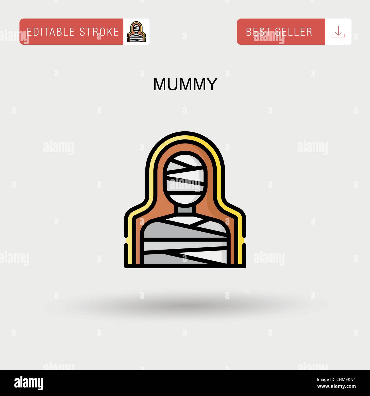Mummy Simple vector icon Stock Vector Image & Art - Alamy
