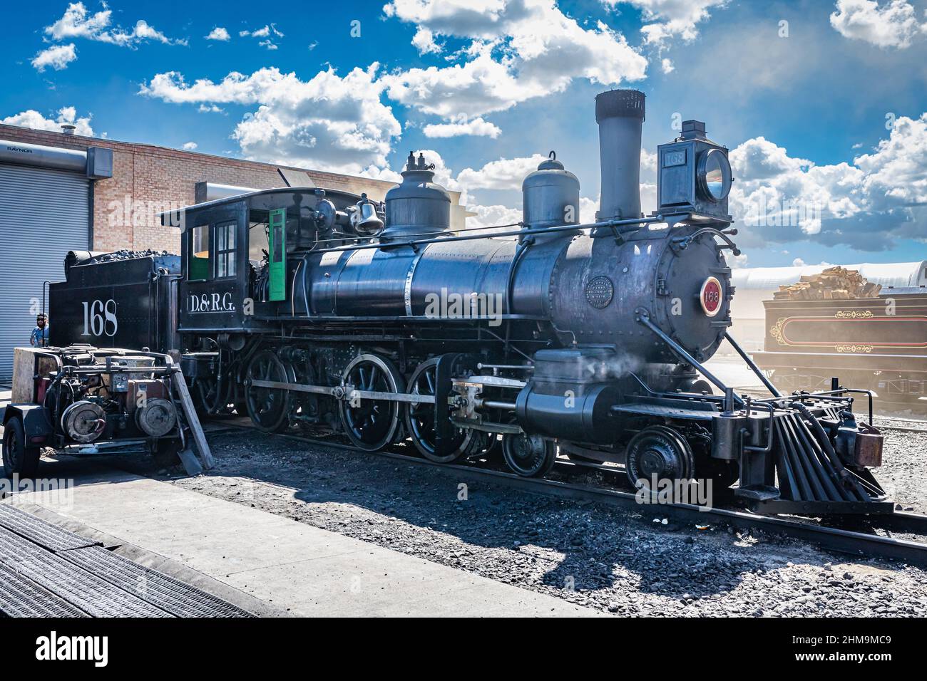 Denver & Rio Grande Western D&RGW Engine 95 at Del Monte in 1885-8x10 Photo 