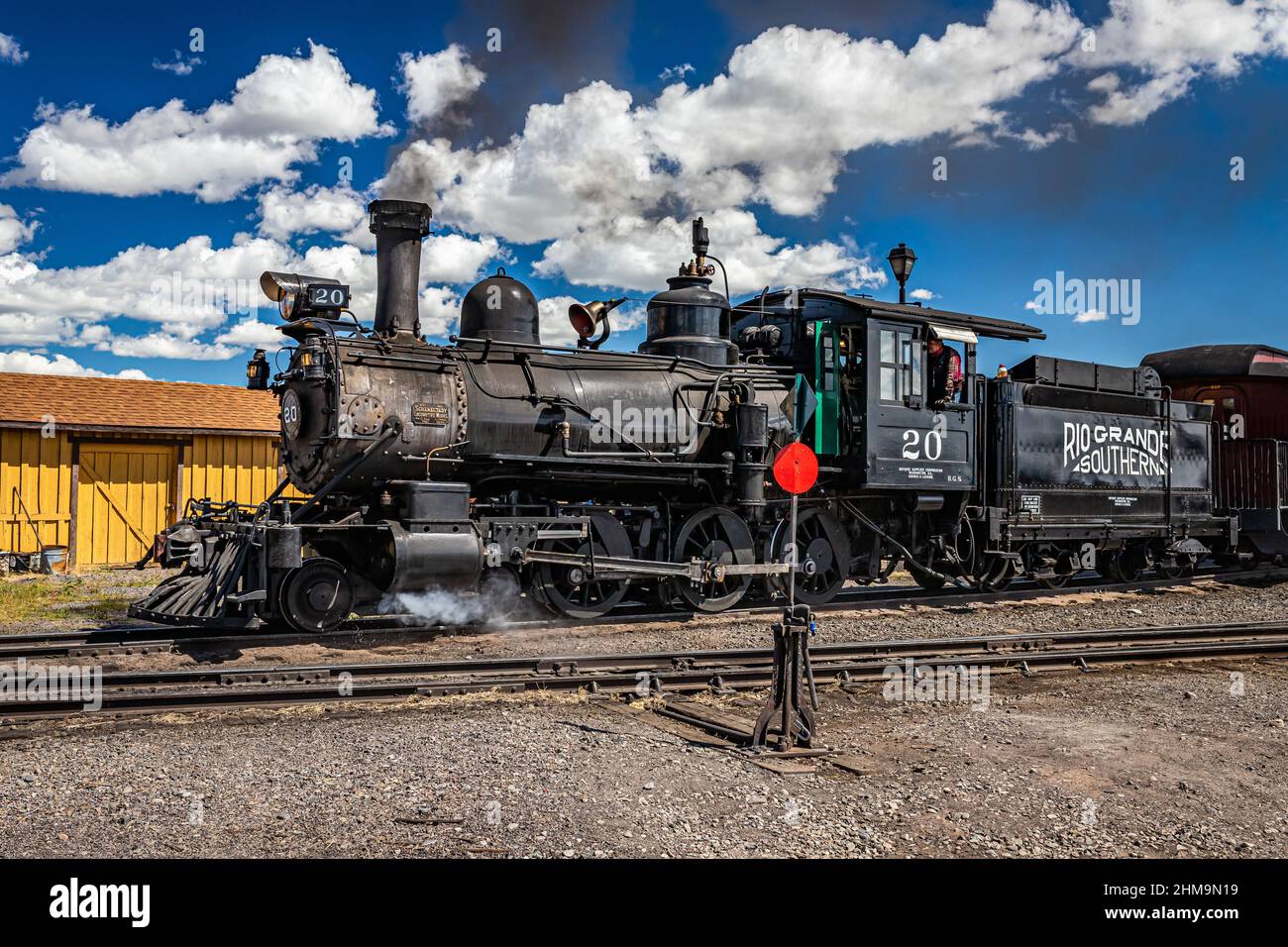 Antonito, CO August 23, 2021 Coal burning Schenectady Works steam