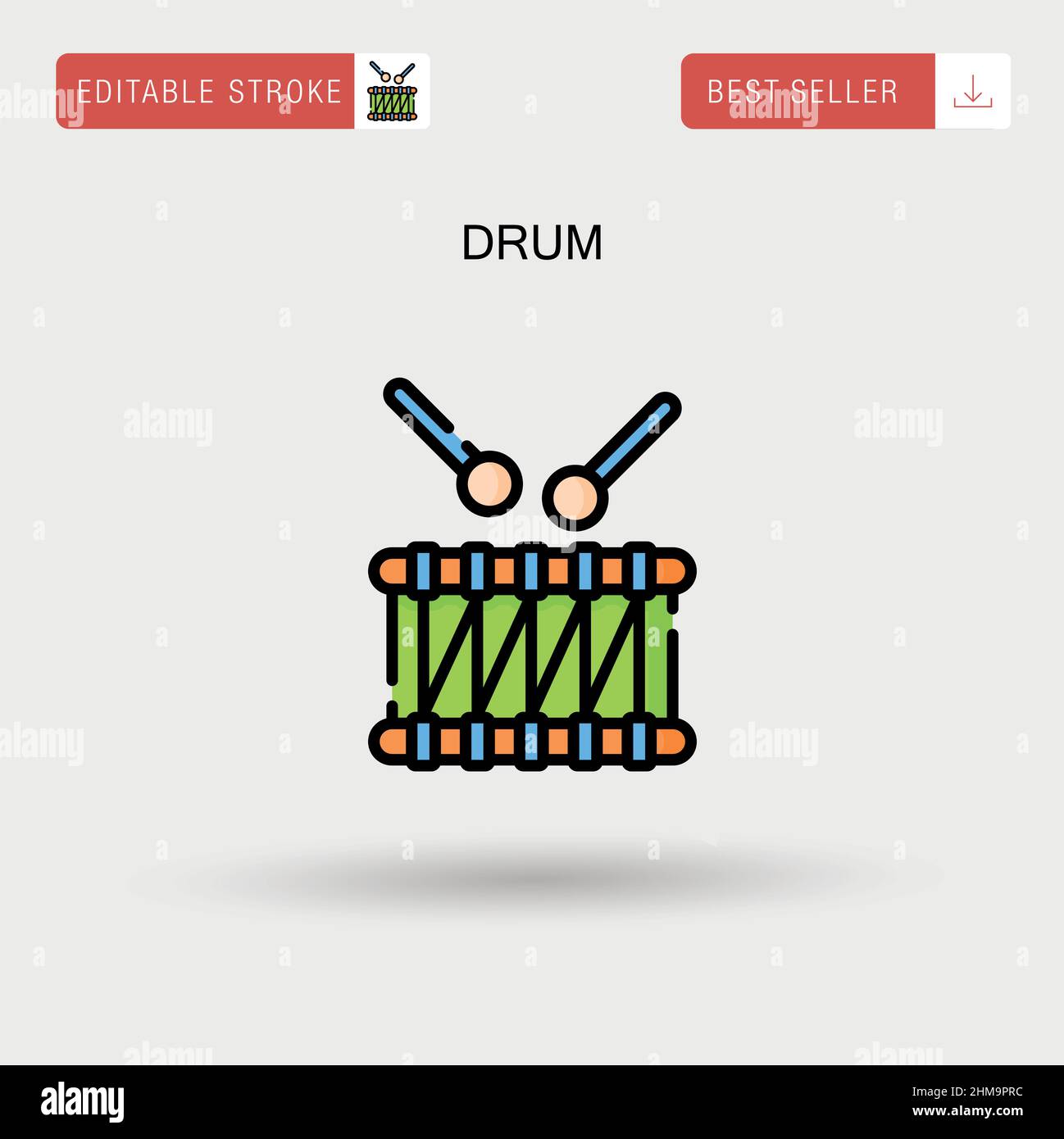 Man drum stick Stock Vector Images - Alamy