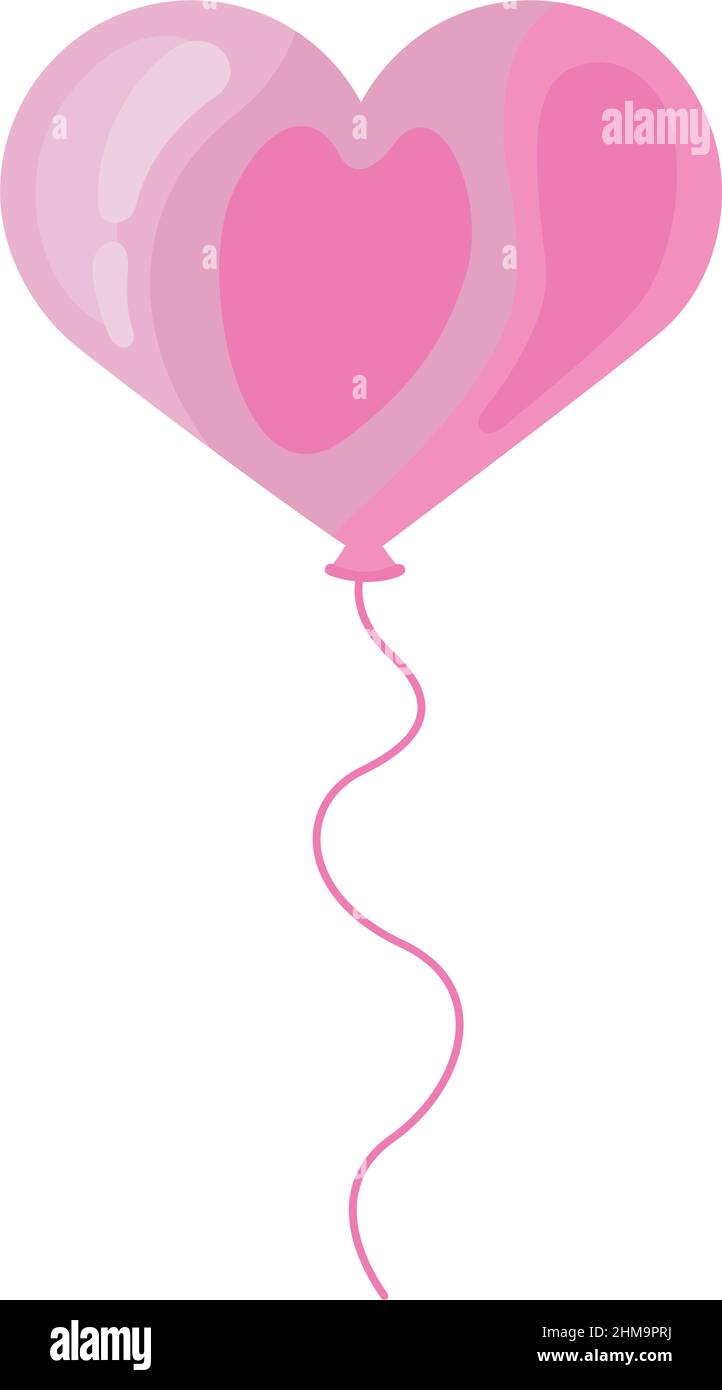 balloon shape heart icon isolated Stock Vector Image & Art - Alamy