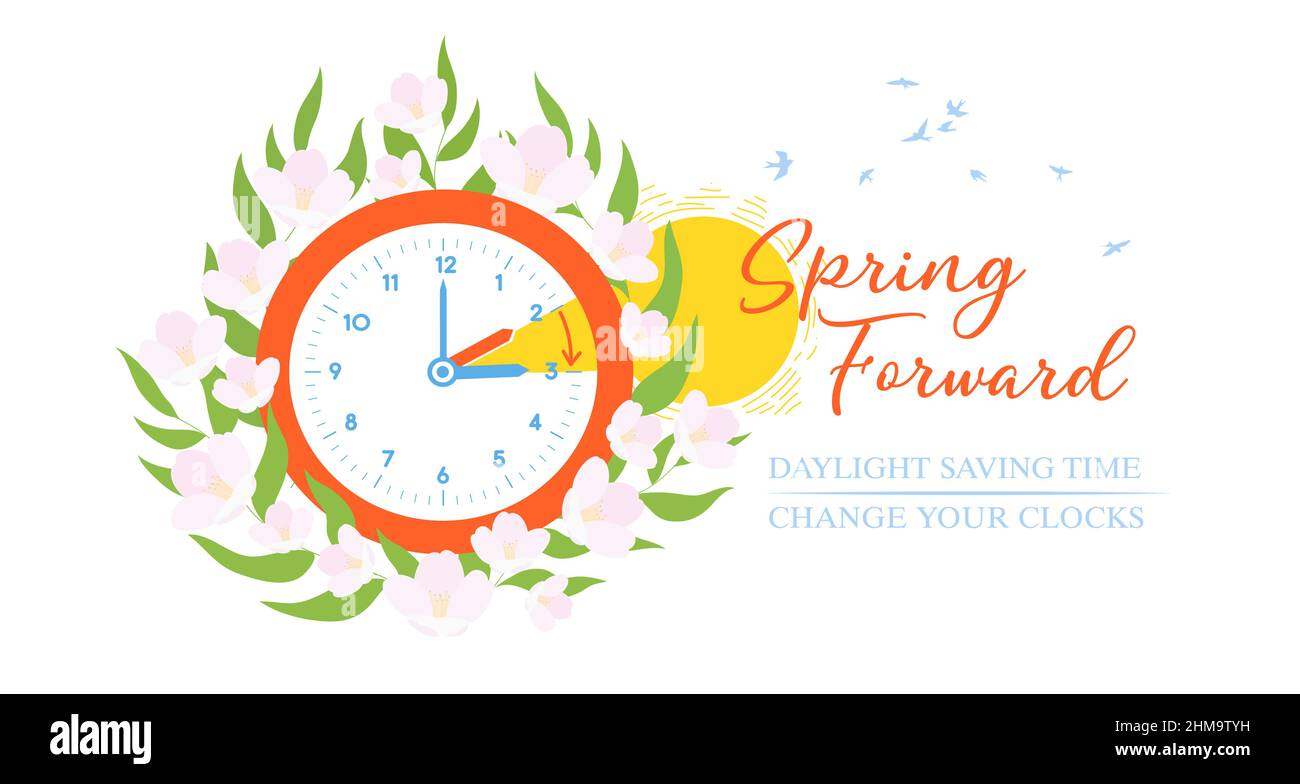 clock summer time change with sun and snowflake vector illustration EPS10  Stock Vector Image & Art - Alamy