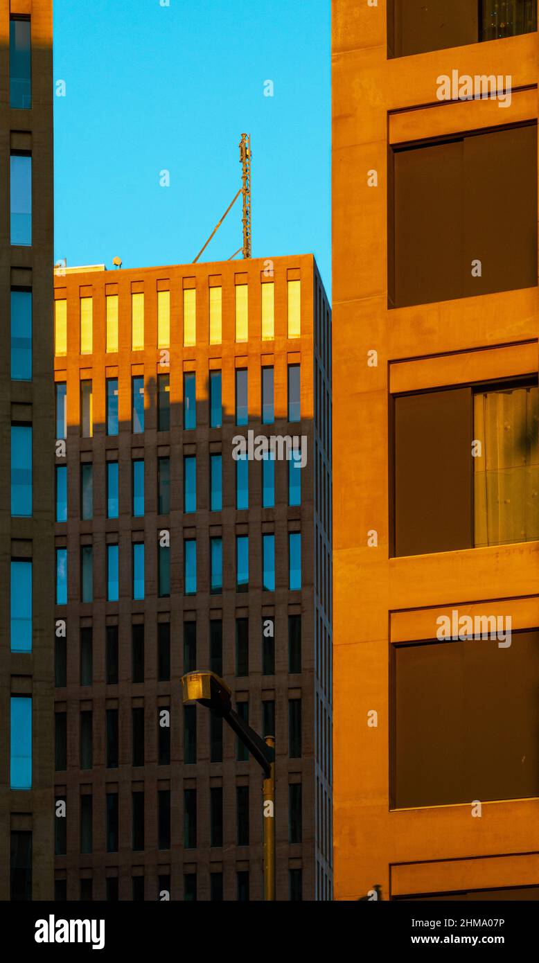 Modern office buildings of the city of justice Stock Photo - Alamy
