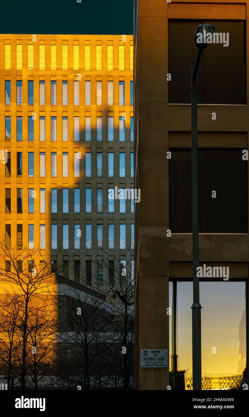 Modern office buildings of the city of justice Stock Photo - Alamy