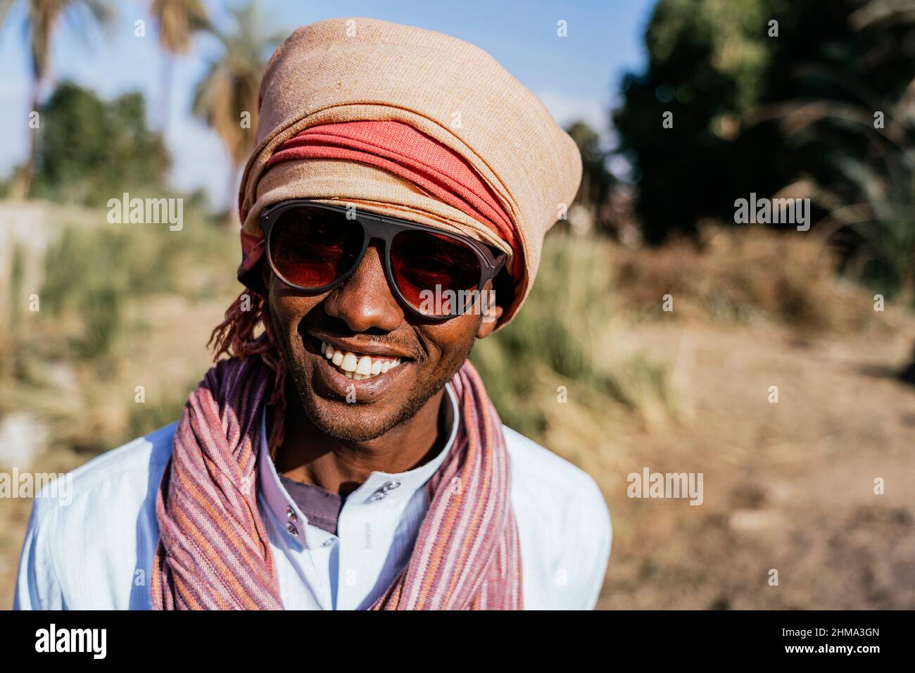 Smiling man with turban glasses hi-res stock photography and images - Alamy
