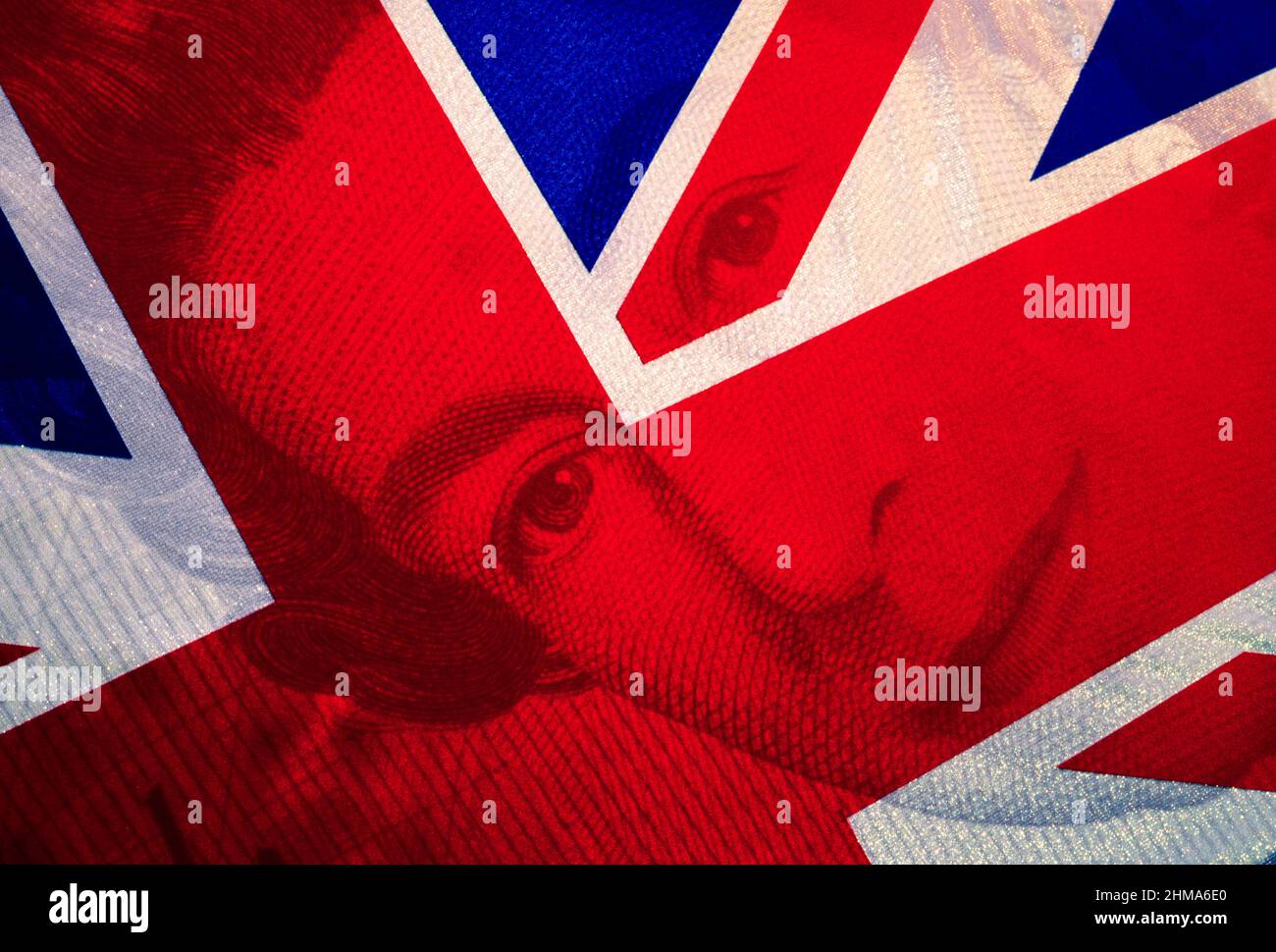 Queen elizabeth flag hi-res stock photography and images - Alamy
