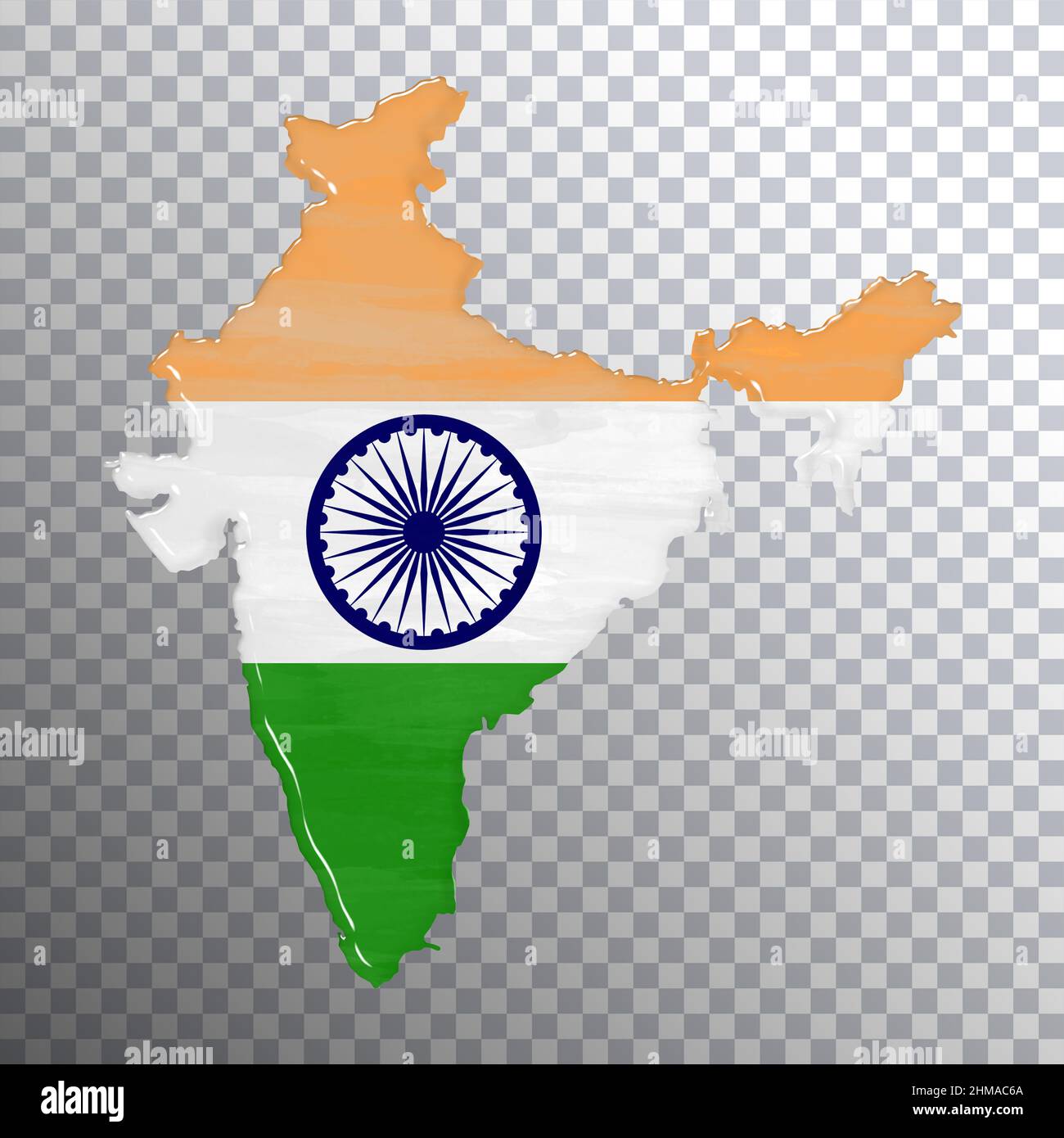 India flag and map, transparent background, Clipping path Stock Photo -  Alamy