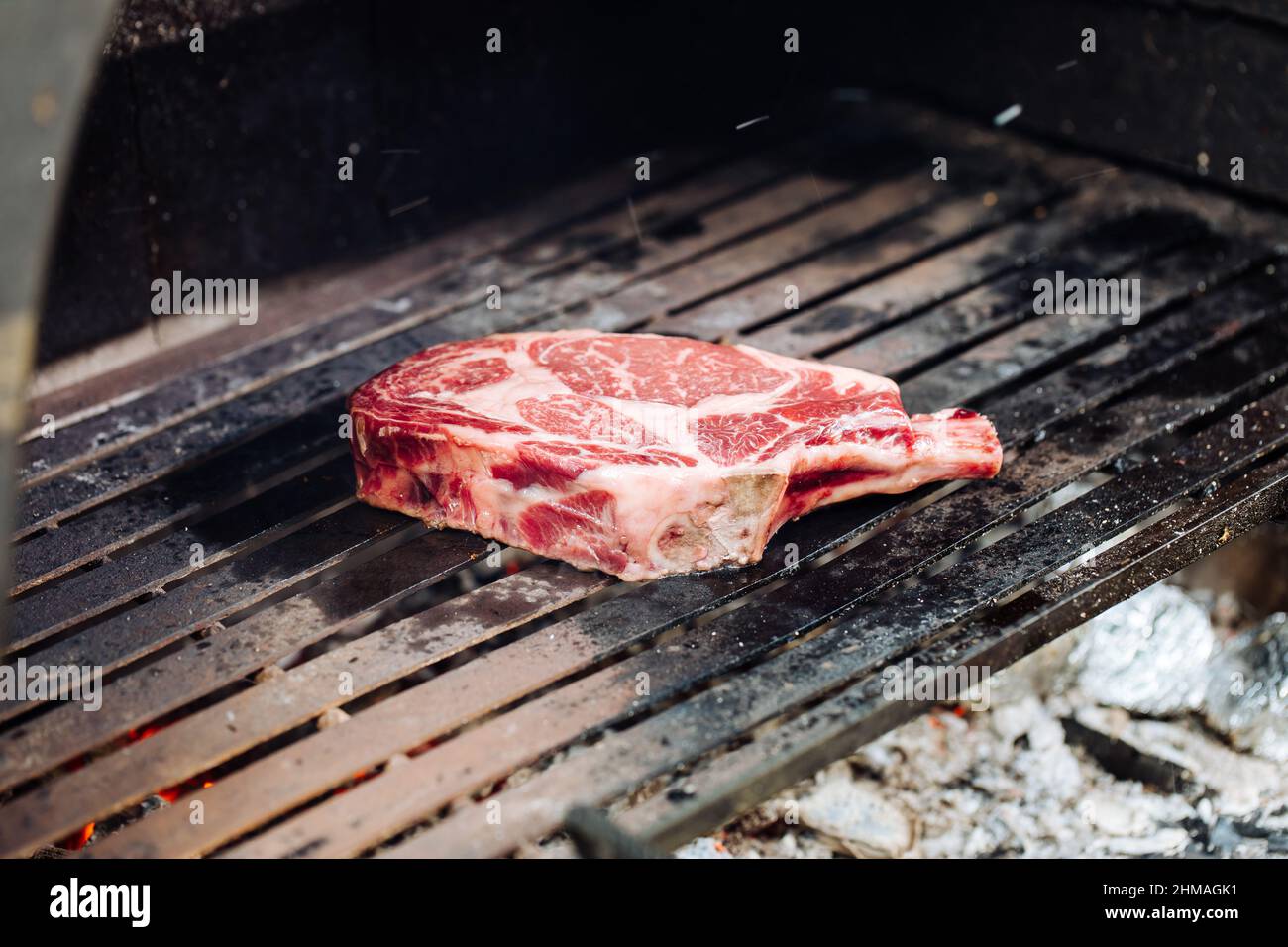 Various steak selection including rib eye, tbone, fillet steak and