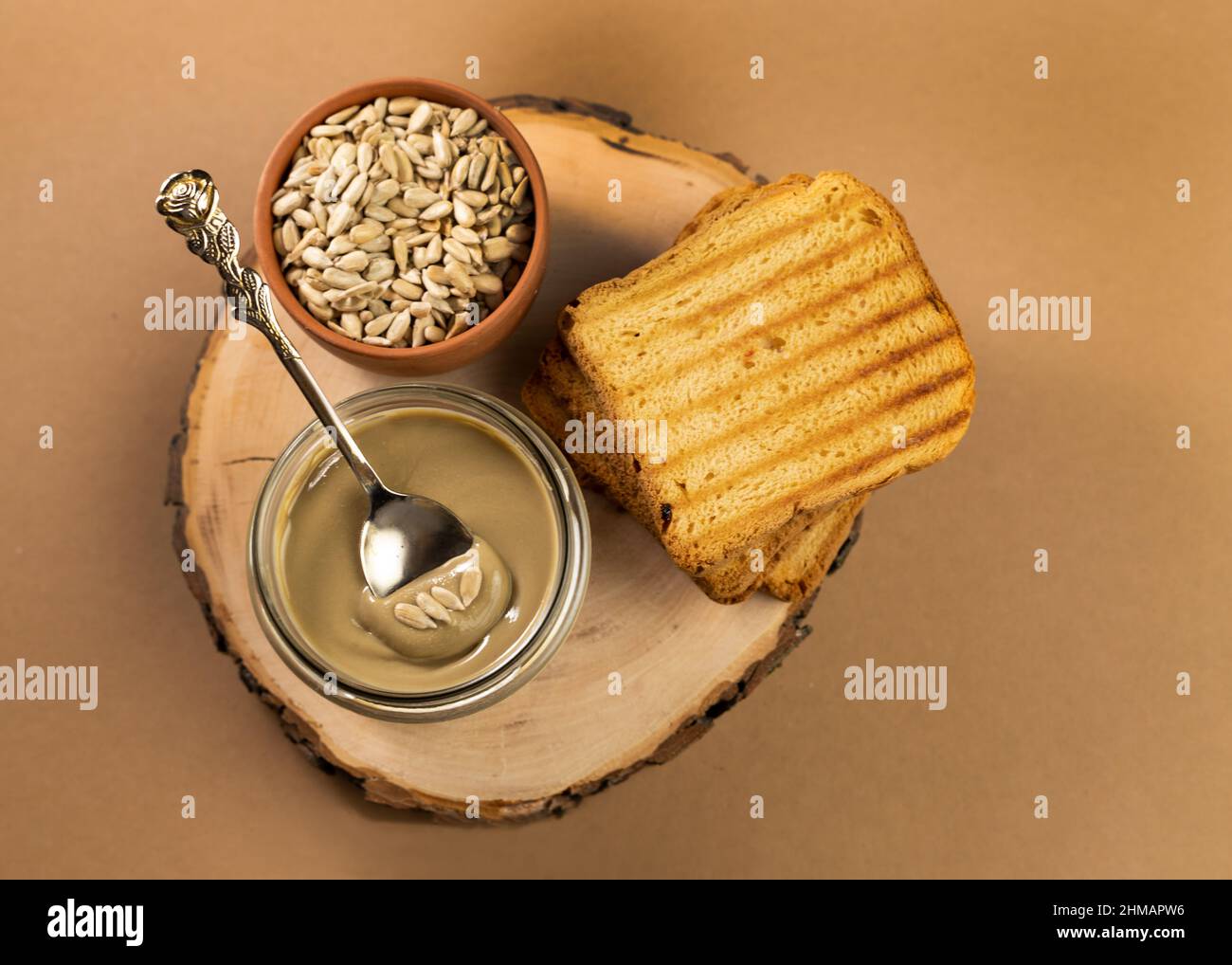 Toasted Bread Spread Organic Sunflower butter. A delicious, creamy and