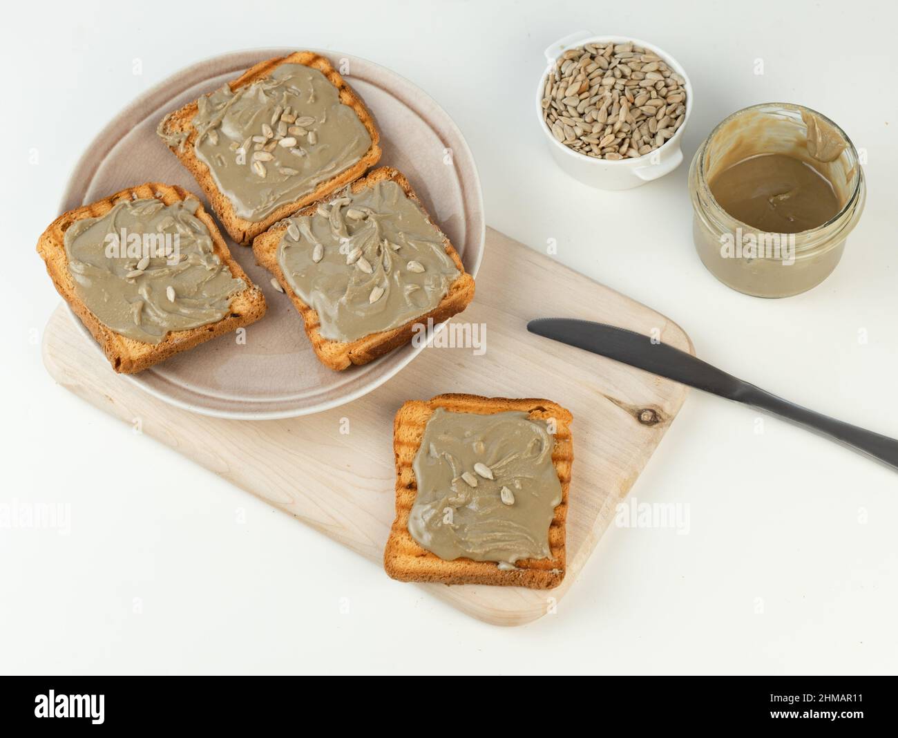 Toasted Bread Spread Organic Sunflower butter. A delicious, creamy and