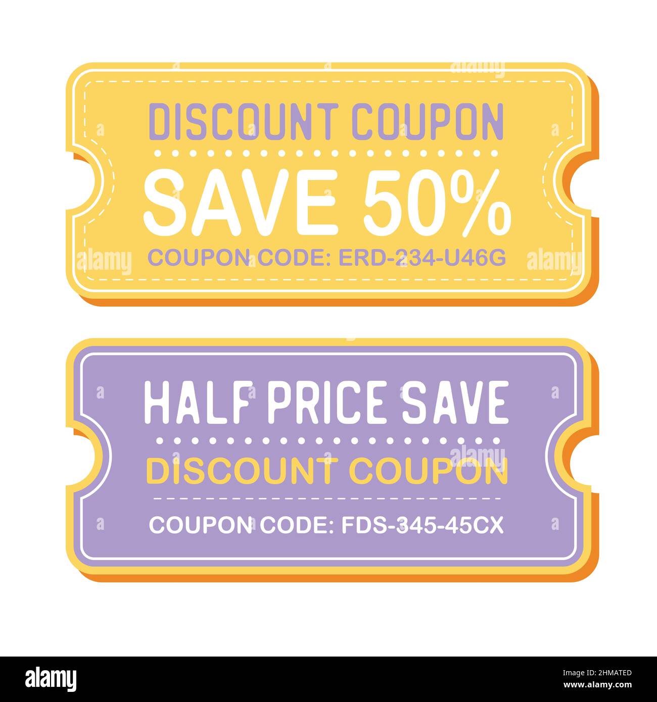 Old Vector vintage paper sale coupon. Vector. Stock Vector
