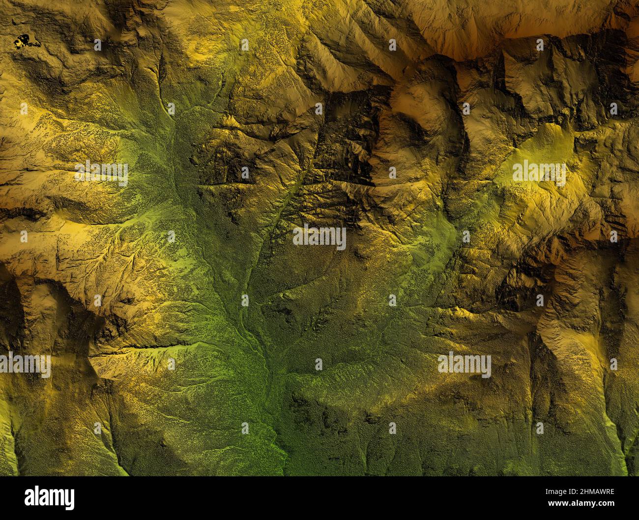 Mnt Image Elevation model of mountain terrain. GIS 3D product made after ...