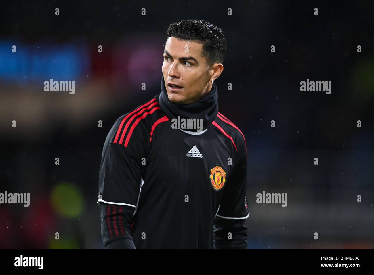 Cristiano Ronaldo #7 of Manchester United during the pre-game warmup in, on 2/8/2022. (Photo by Craig Thomas/News Images/Sipa USA) Credit: Sipa USA/Alamy Live News Stock Photo