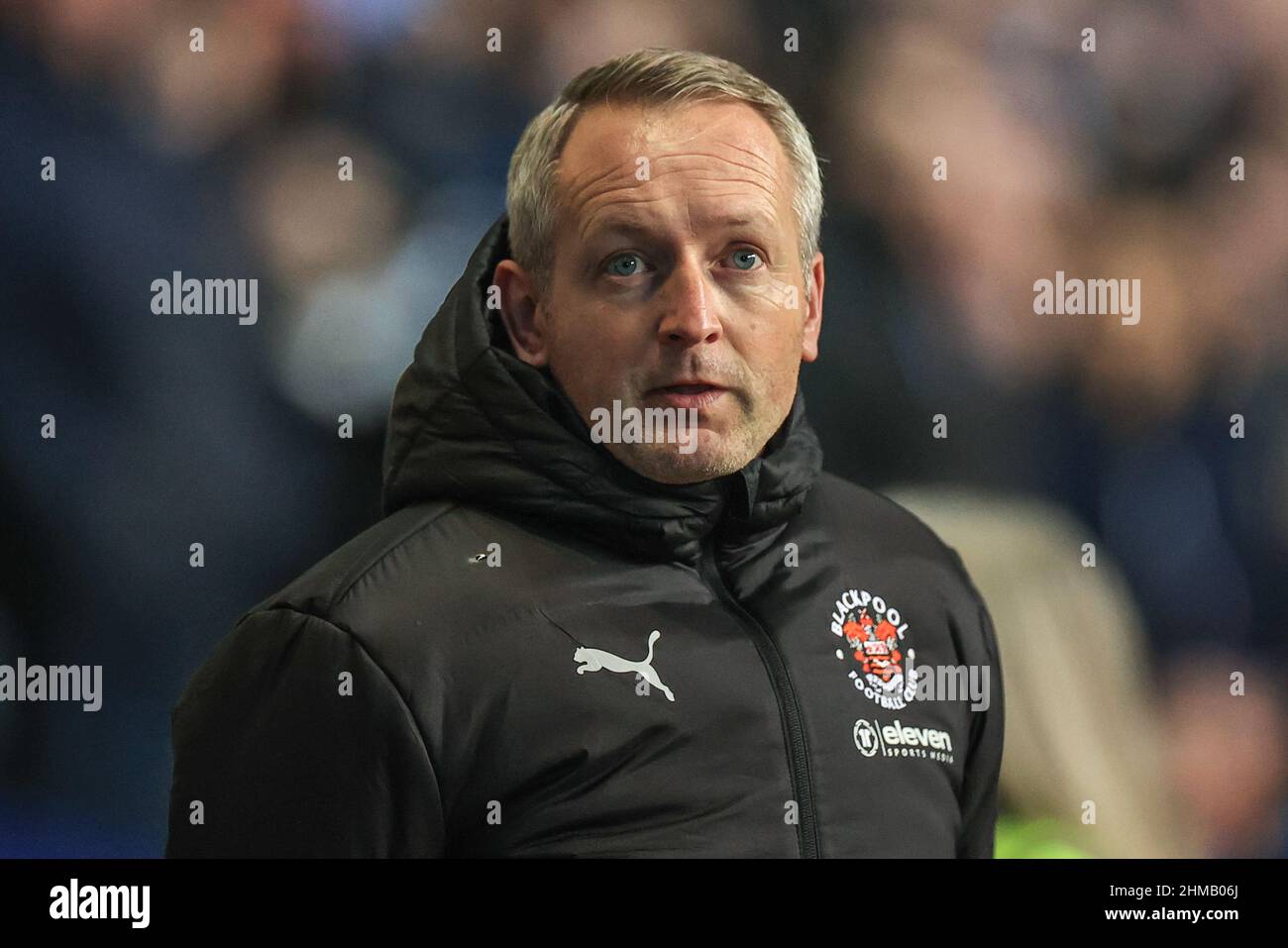 Neil Critchley head coach of Blackpool during the game Stock Photo Alamy