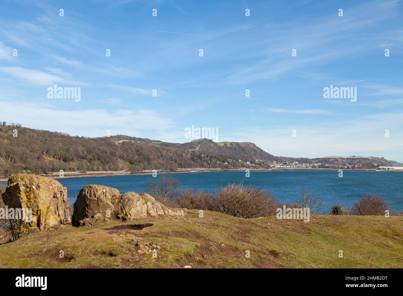 Looking towards Burntisland from Hawcraig Point near Aberdour along the