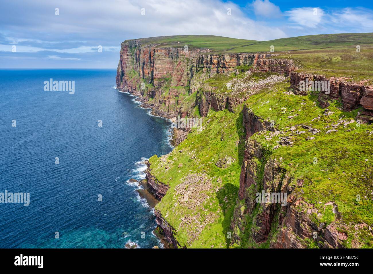 Hoy coastline north of the Old Man, Isle of Hoy, Orkney, Scotland, UK Stock Photo