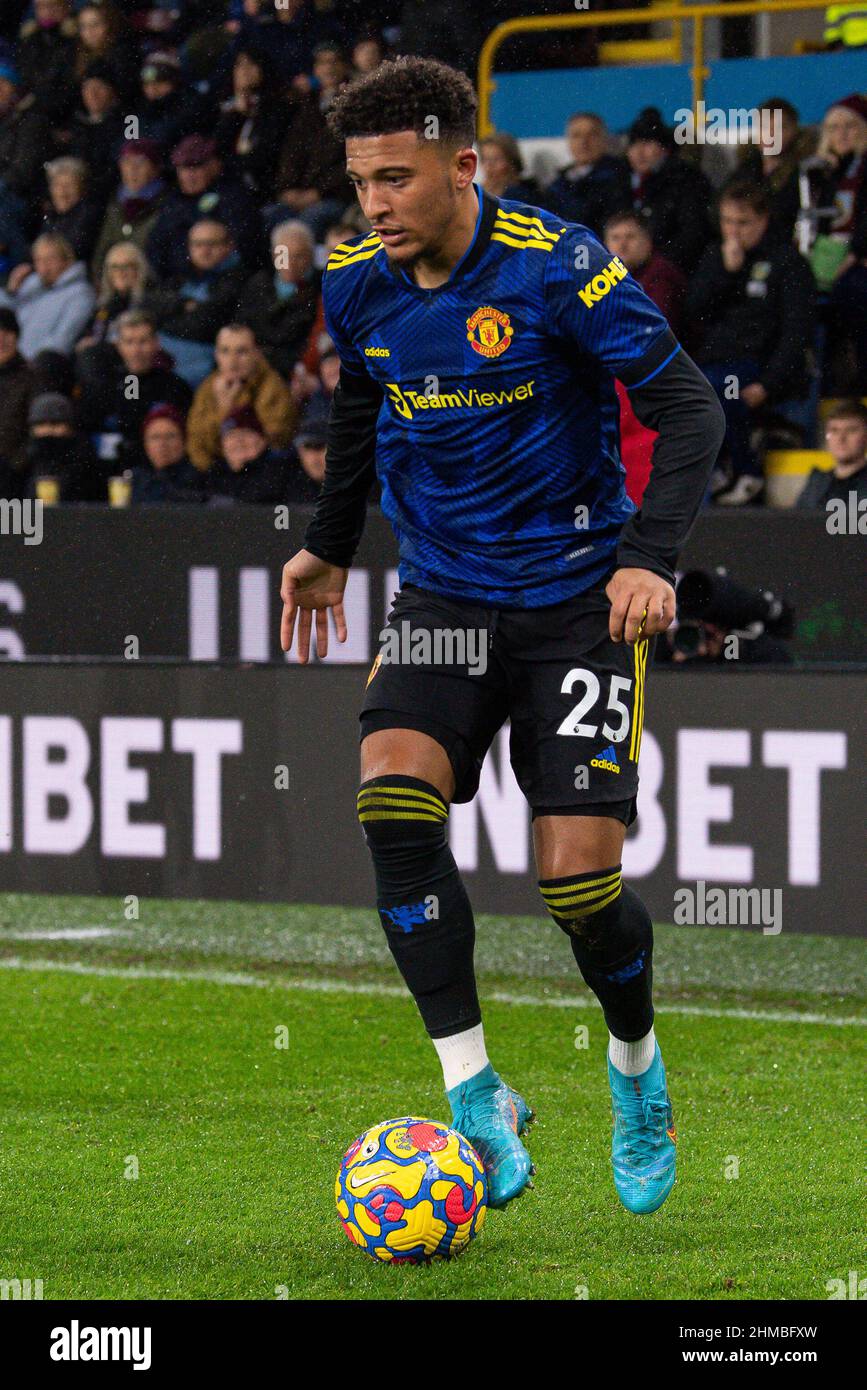 Jadon Sancho #25 of Manchester United in action during the game