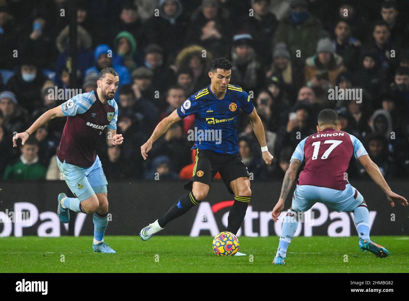 Cristiano Ronaldo #7 of Manchester United in action during the game in, on 2/8/2022. (Photo by Craig Thomas/News Images/Sipa USA) Credit: Sipa USA/Alamy Live News Stock Photo