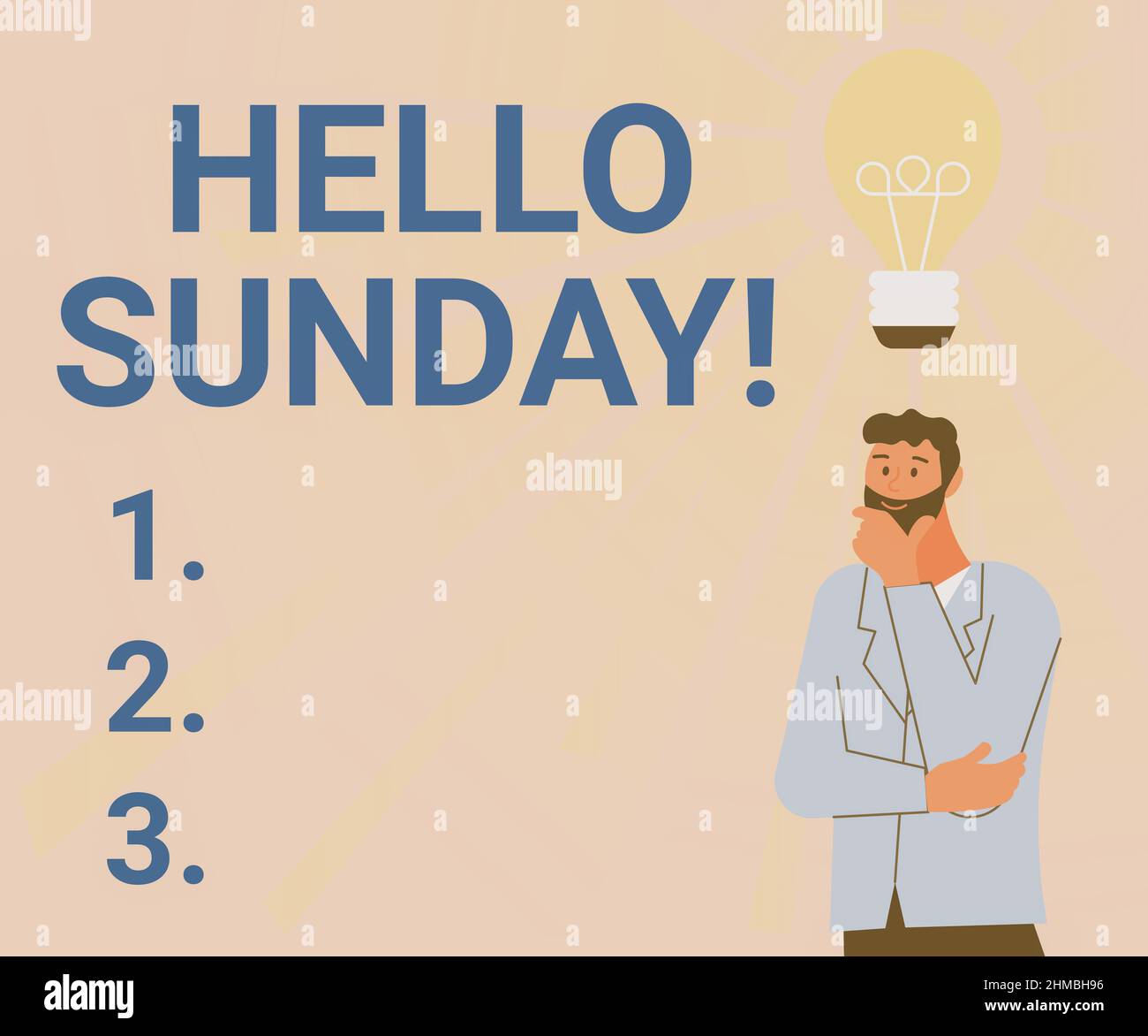 Writing displaying text Hello Sunday. Internet Concept inspired ...