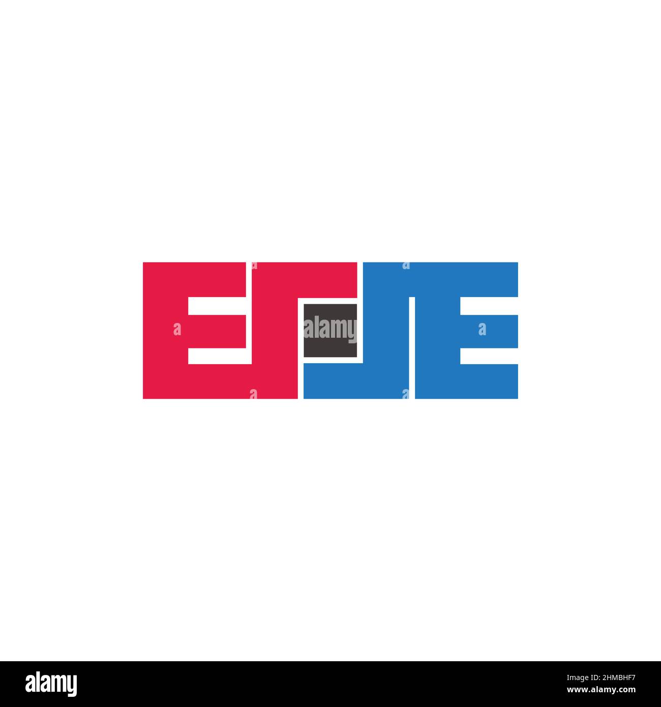 letters erje rj simple geometric line logo vector Stock Vector Image ...