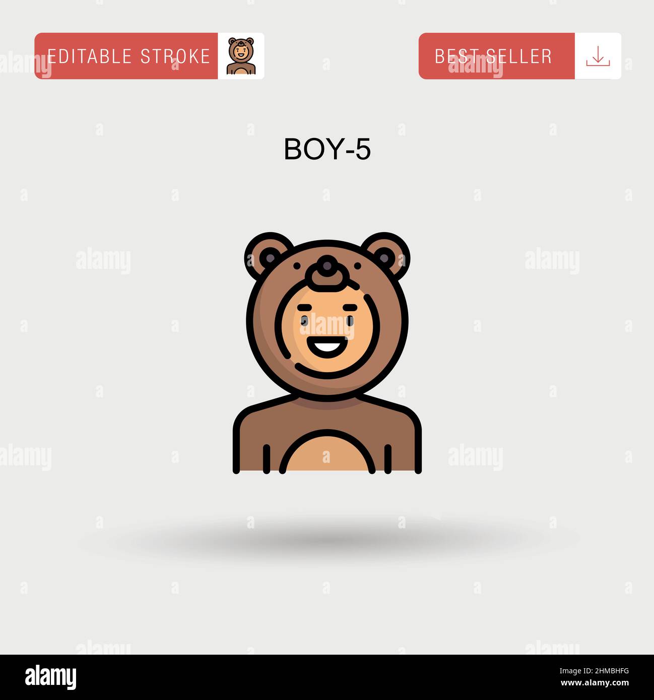 Young boy portrait Stock Vector Images - Alamy